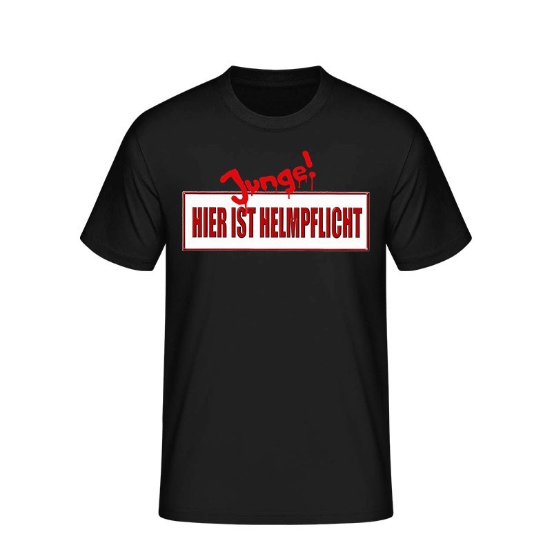 Helmplicht - T-Shirt Schwarz