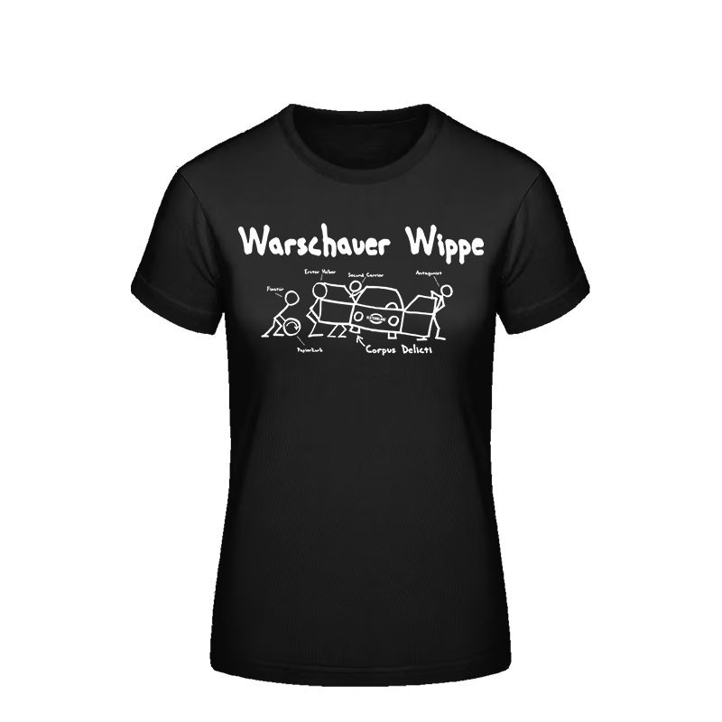 Warschauer Wippe T-Shirt Schwarz (Frauen)