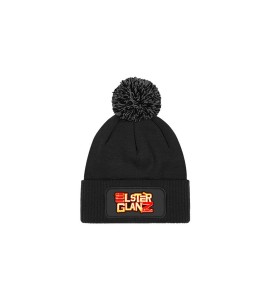 Mütze mit Bommel Schwarz