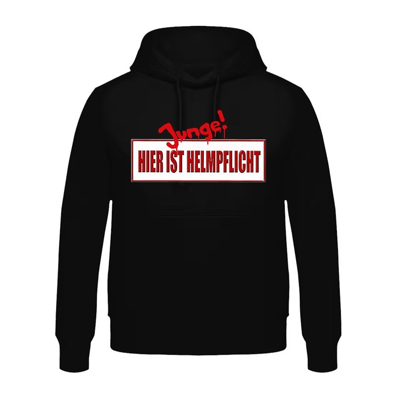 Helmpflicht - Hoody Schwarz